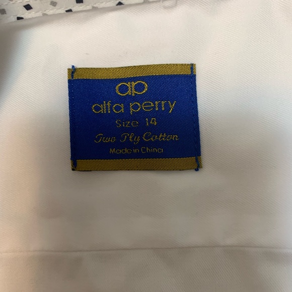 Alfa Perry boy button down t shirt new - Picture 4 of 8
